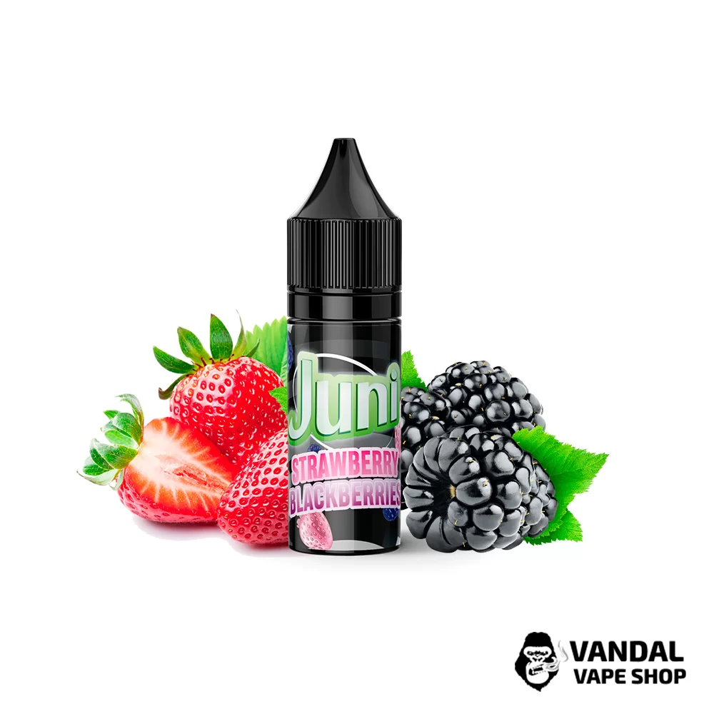 ЖИДКОСТЬ Juni Silver Ice 15 мл НА СОЛЕВОМ НИКОТИНЕ 30 мг со вкусом клубники и ежевики ЖИДКОСТЬ Juni Silver Ice 15 мл НА СОЛЕВОМ НИКОТИНЕ 30 мг со вкусом клубники и ежевики