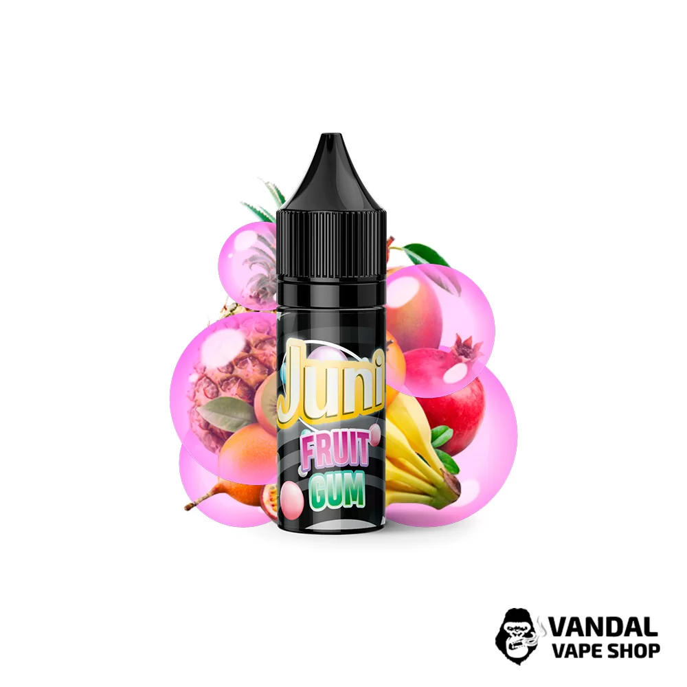 Рідина Juni Silver Ice 15 мл на сольовому нікотині 30 мг зі смаком фруктової жуйки