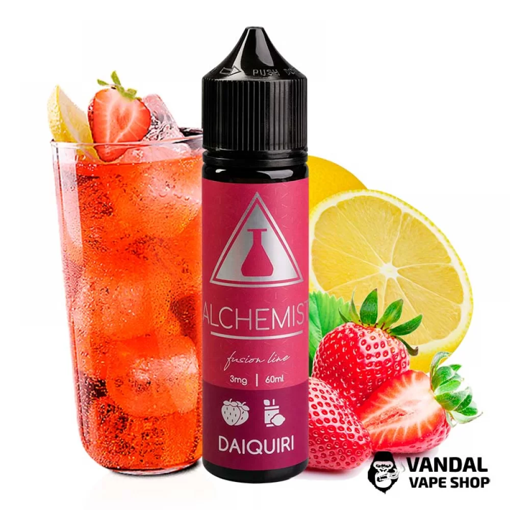 Жидкость Alchemist FL 60 мл на органическом никотине 3 мг со вкусом лимонада с клубникой Жидкость Alchemist FL 60 мл на органическом никотине 3 мг со вкусом лимонада с клубникой