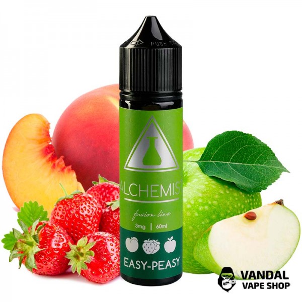 Жидкость Alchemist FL 60 мл на органическом никотине 3 мг со вкусом ягод, яблока и персика