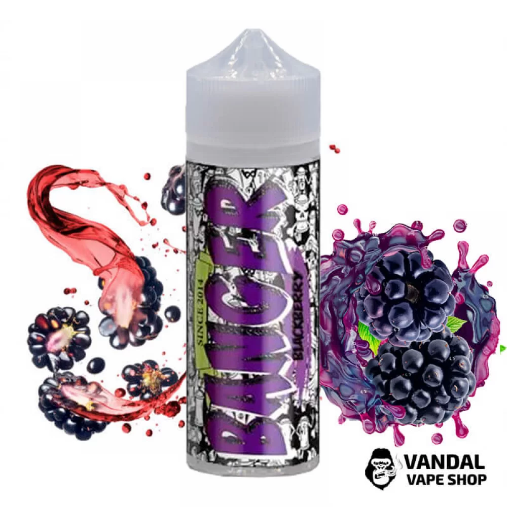 Жидкость Banger 120 мл, на органическом никотине 0 мг со вкусом ежевики Жидкость Banger 120 мл, на органическом никотине 0 мг со вкусом ежевики