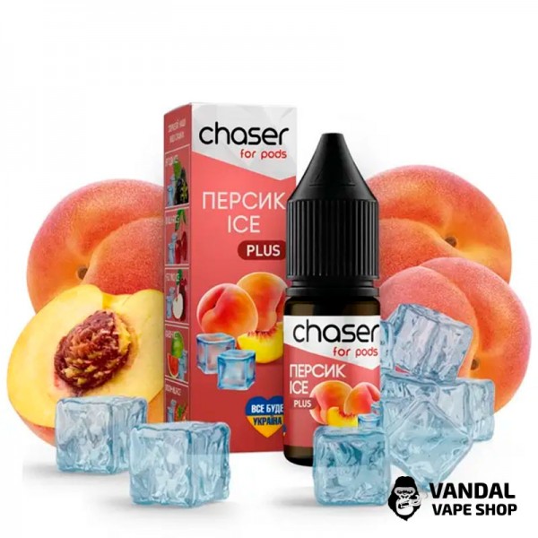 Жидкость Chaser 10 мл, 30 мг НА СОЛЕВОМ НИКОТИНЕ СО ВКУСОМ персика с холодком