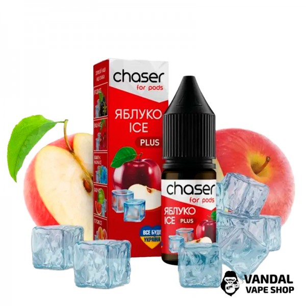РІДИНА Chaser - Персик Ice 10 мл 30 мг НА СОЛЬОВОМУ НІКОТИНІ З СМАКОМ яблука з холодком