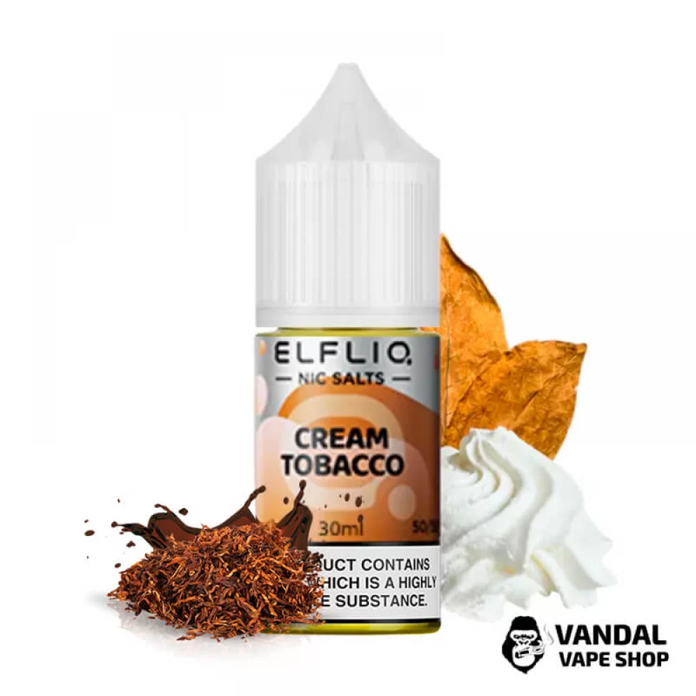 Жидкость Elf Liq 30 мл 30 мг на солевом никотине со вкусом табака с кремом