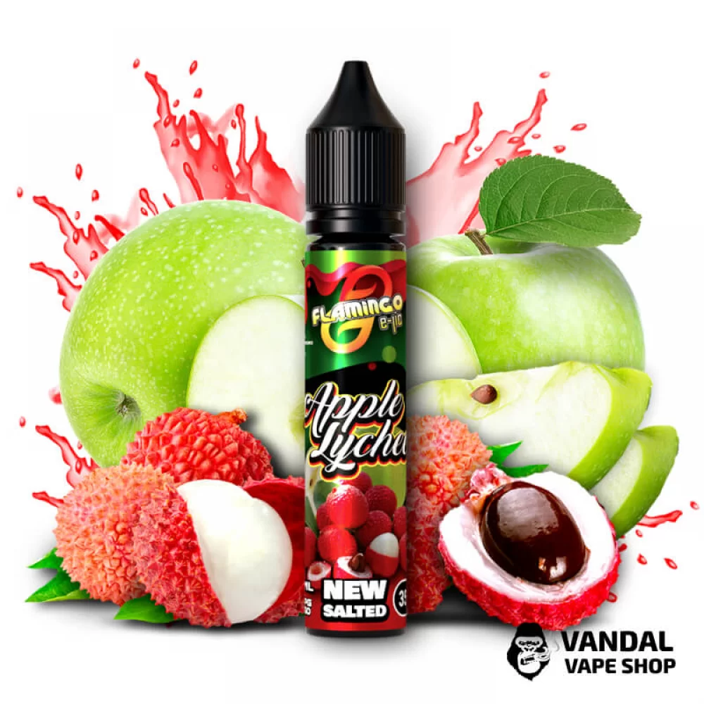 ЖИДКОСТЬ Flamingo New Salted 30 мл НА СОЛЕВОМ НИКОТИНЕ 50 мг со вкусом яблока и личи ЖИДКОСТЬ Flamingo New Salted 30 мл НА СОЛЕВОМ НИКОТИНЕ 50 мг со вкусом яблока и личи