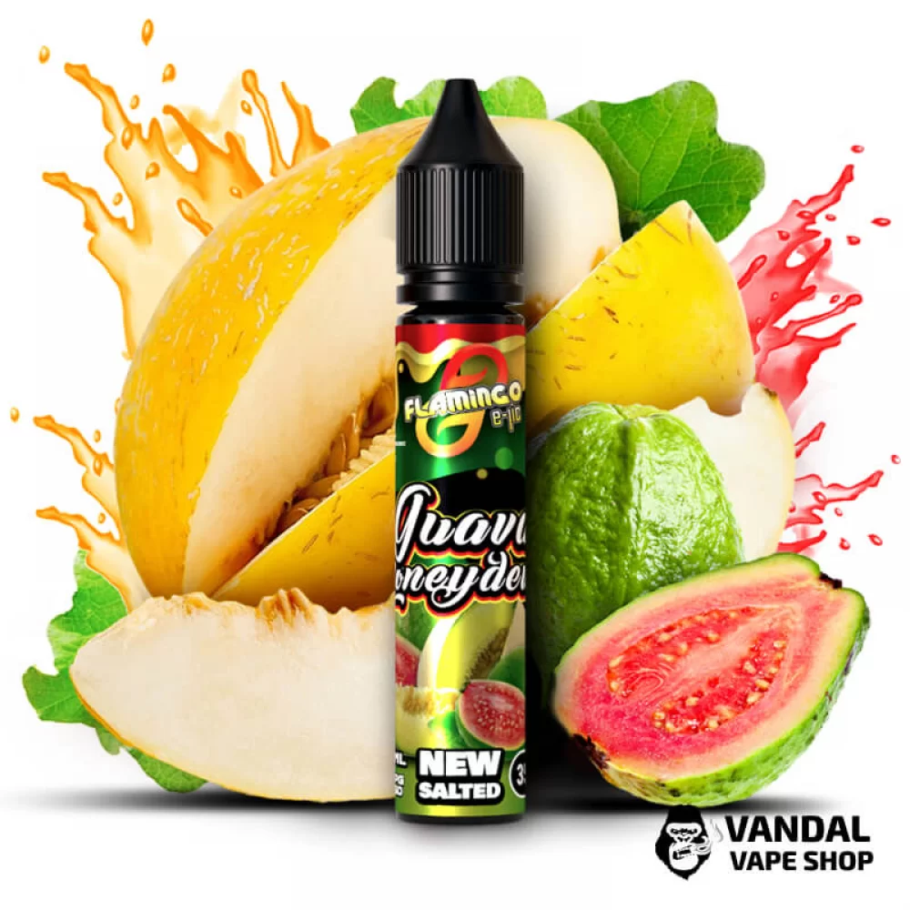 ЖИДКОСТЬ Flamingo New Salted 30 мл НА СОЛЕВОМ НИКОТИНЕ 35 мг со вкусом дыни и гуавы ЖИДКОСТЬ Flamingo New Salted 30 мл НА СОЛЕВОМ НИКОТИНЕ 35 мг со вкусом дыни и гуавы