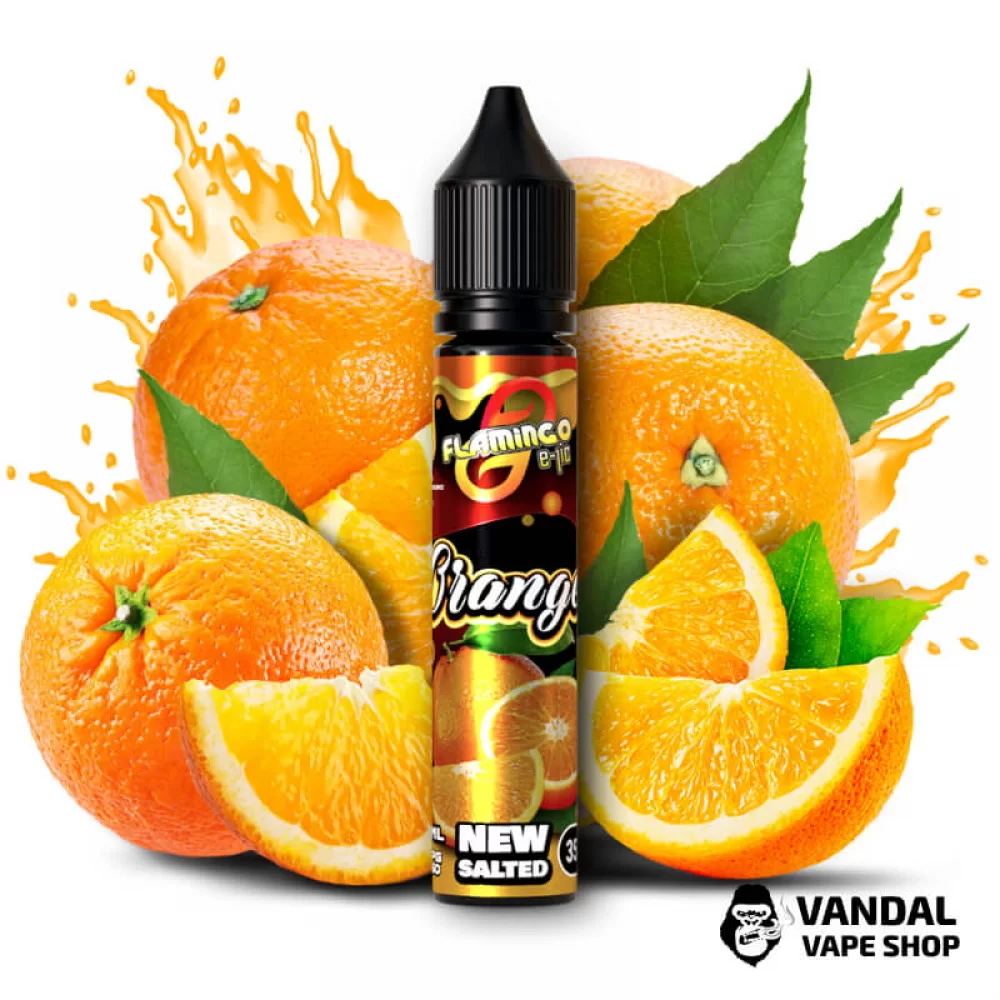 ЖИДКОСТЬ Flamingo New Salted 30 мл НА СОЛЕВОМ НИКОТИНЕ 50 мг со вкусом сицилийского апельсина ЖИДКОСТЬ Flamingo New Salted 30 мл НА СОЛЕВОМ НИКОТИНЕ 50 мг со вкусом сицилийского апельсина