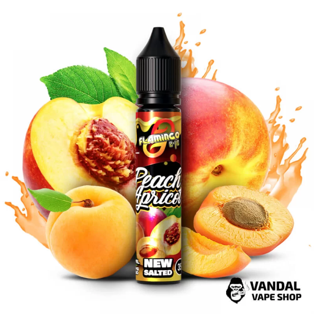 ЖИДКОСТЬ Flamingo New Salted 30 мл НА СОЛЕВОМ НИКОТИНЕ 50 мг со вкусом абрикоса и персика ЖИДКОСТЬ Flamingo New Salted 30 мл НА СОЛЕВОМ НИКОТИНЕ 50 мг со вкусом абрикоса и персика