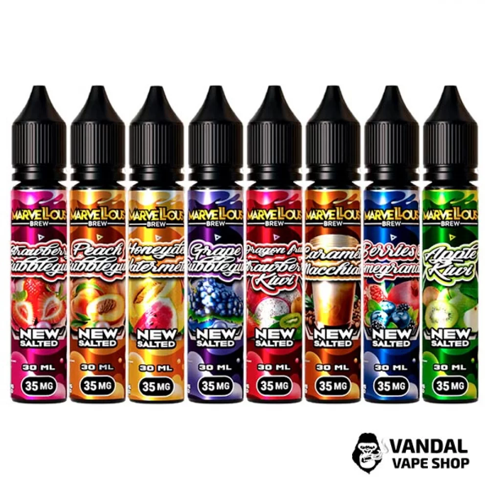 ЖИДКОСТЬ Marvellous Brew New Salted 30 мл НА СОЛЕВОМ НИКОТИНЕ ЖИДКОСТЬ Marvellous Brew New Salted 30 мл НА СОЛЕВОМ НИКОТИНЕ