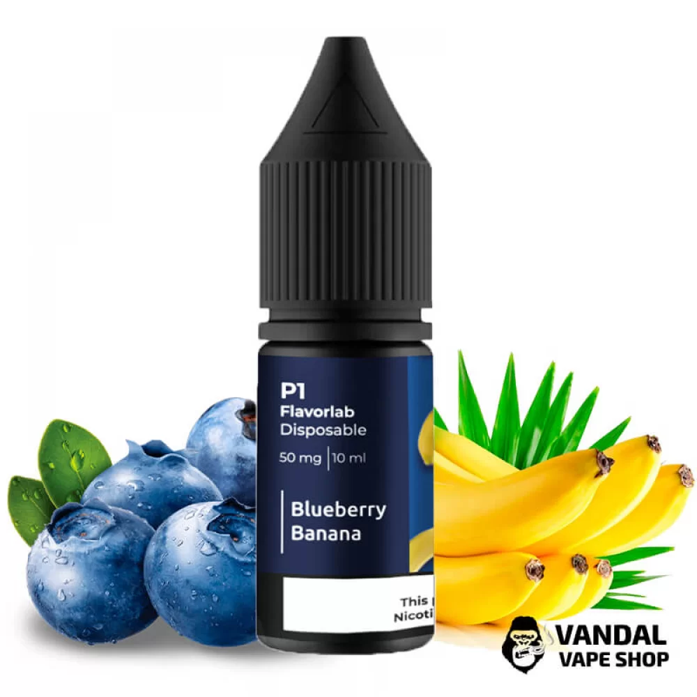 ЖИДКОСТЬ Flavorlab P1 10 мл НА СОЛЕВОМ НИКОТИНЕ 50 мг со вкусом черники с бананом ЖИДКОСТЬ Flavorlab P1 10 мл НА СОЛЕВОМ НИКОТИНЕ 50 мг со вкусом черники с бананом