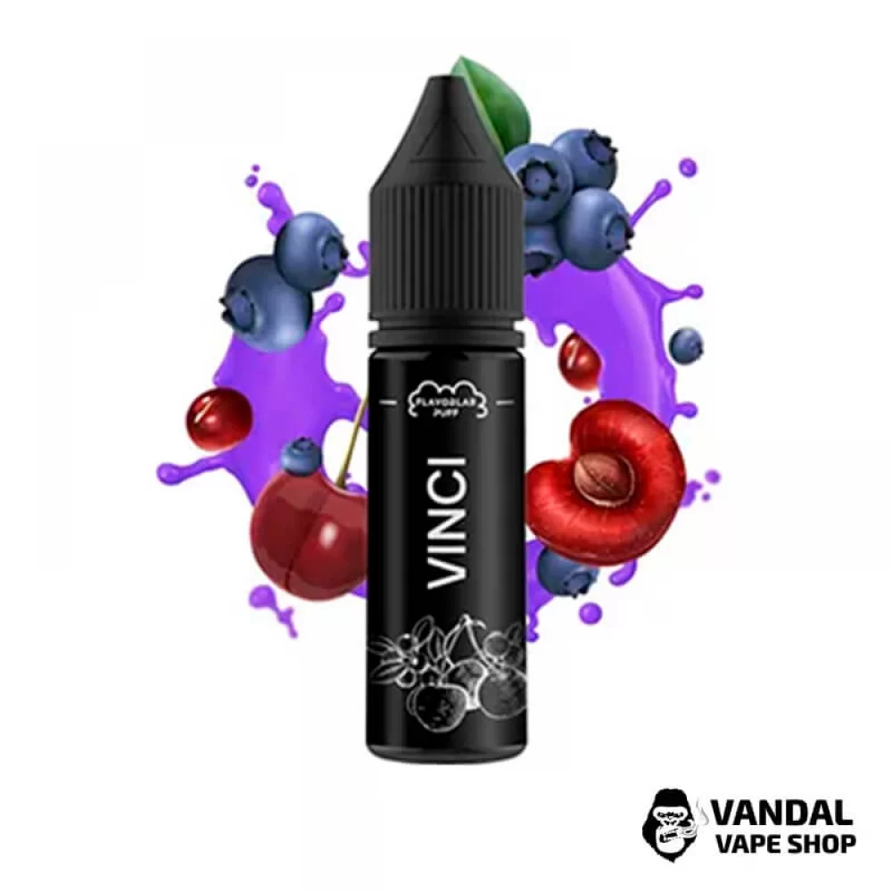 Жидкость Flavorlab Vinci 15 мл 50 мг на солевом никотине со вкусом черники и вишни