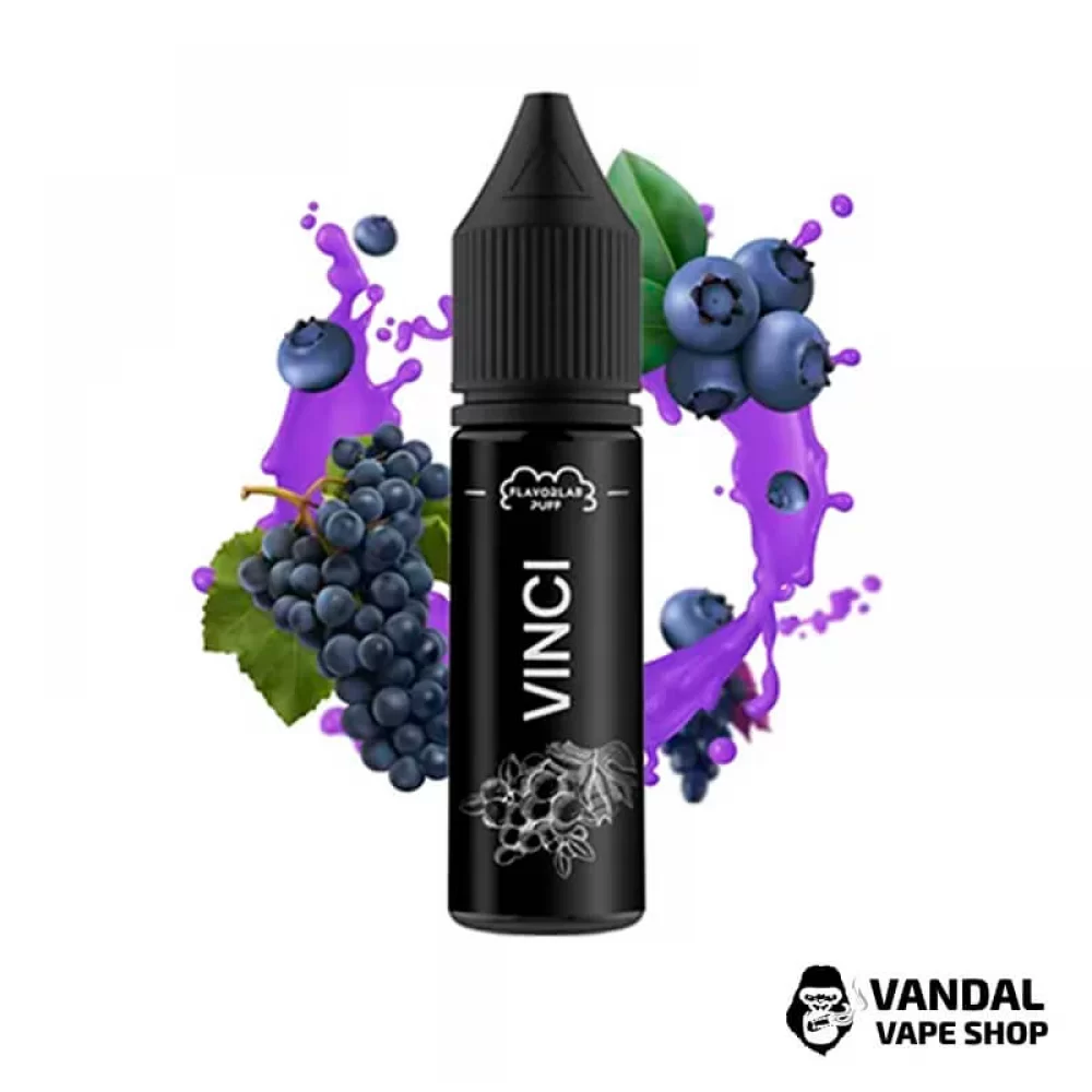 Жидкость Flavorlab Vinci 15 мл 50 мг на солевом никотине со вкусом винограда и смородины