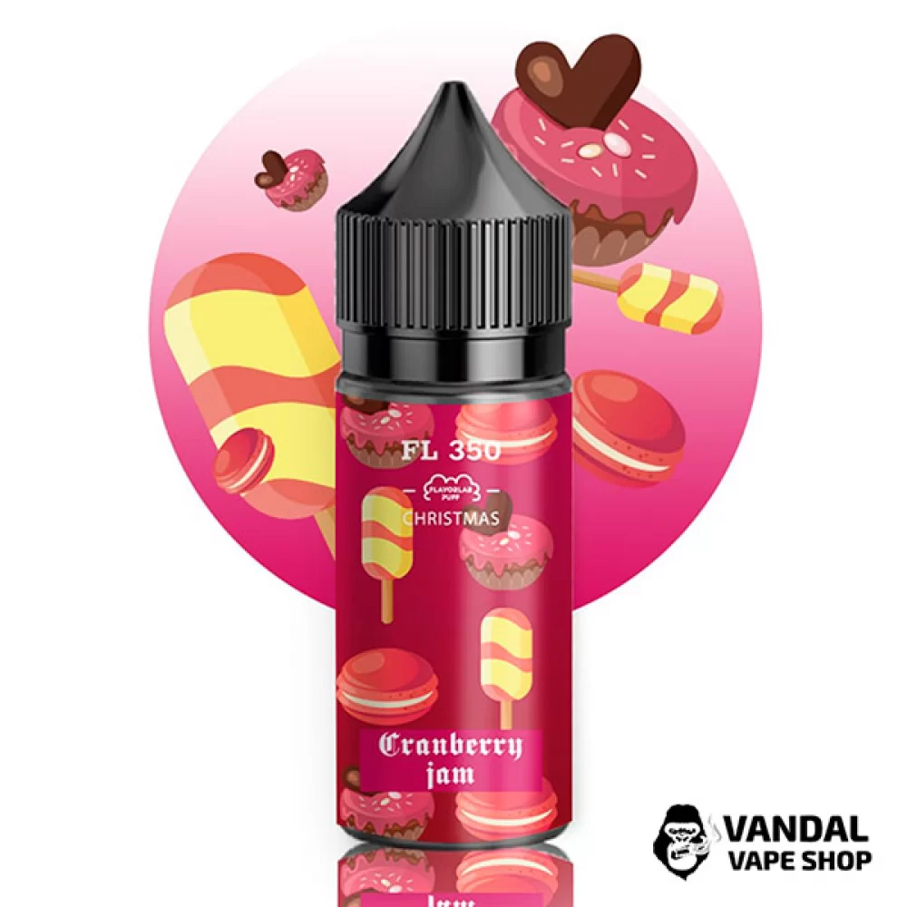 Рідина Flavorlab FL 350 Christmas 30 мл на сольовому нікотині 50 мг зі смаком журавлиного джему