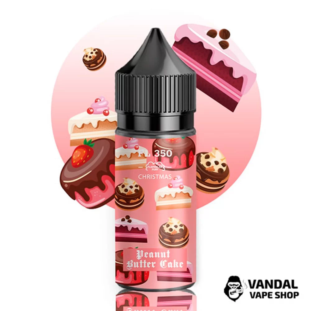 Рідина Flavorlab FL 350 Christmas 30 мл на сольовому нікотині 50 мг зі смаком торту з арахісовою пастою