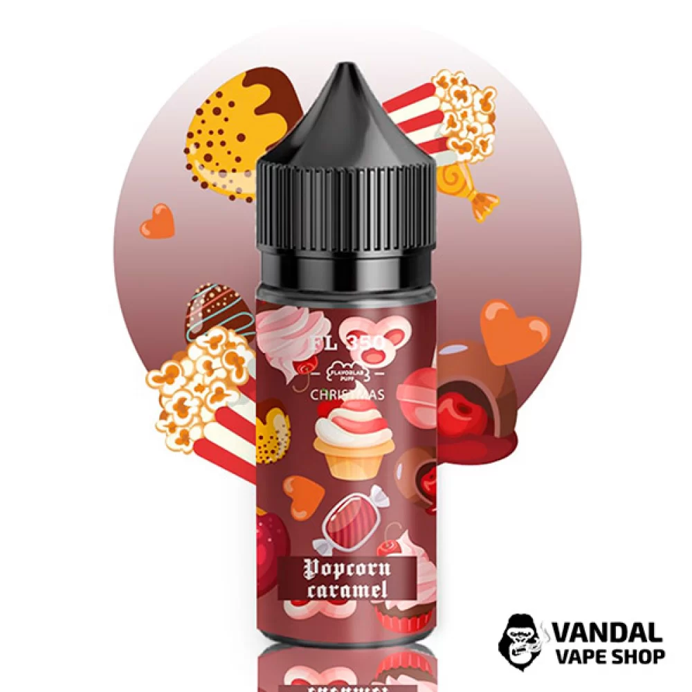 ЖИДКОСТЬ Flavorlab FL 350 Christmas 30 мл НА СОЛЕВОМ НИКОТИНЕ 50 мг со вкусом карамельного попкорна