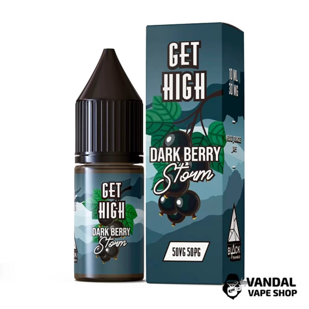 ЖИДКОСТЬ Get High - 10 мл НА СОЛЕВОМ НИКОТИНЕ 30 мг со вкусом черной смородины со льдом