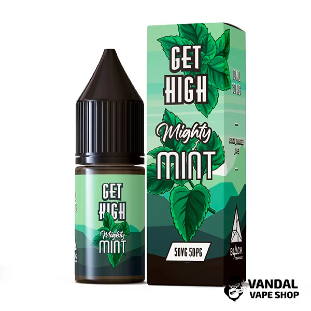 Рідина Get High - 10 мл НА СОЛьовому НіКОТИНі 30 мг зі смаком м'яти