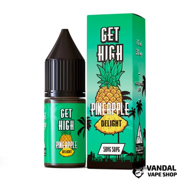 ЖИДКОСТЬ Get High - 10 мл НА СОЛЕВОМ НИКОТИНЕ 30 мг со вкусом ананаса