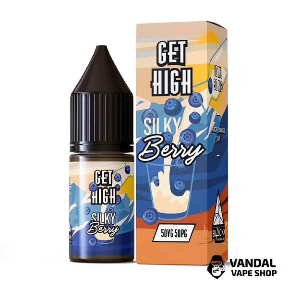 ЖИДКОСТЬ Get High - 10 мл НА СОЛЕВОМ НИКОТИНЕ 50 мг со вкусом молока с черникой ЖИДКОСТЬ Get High - 10 мл НА СОЛЕВОМ НИКОТИНЕ 50 мг со вкусом молока с черникой