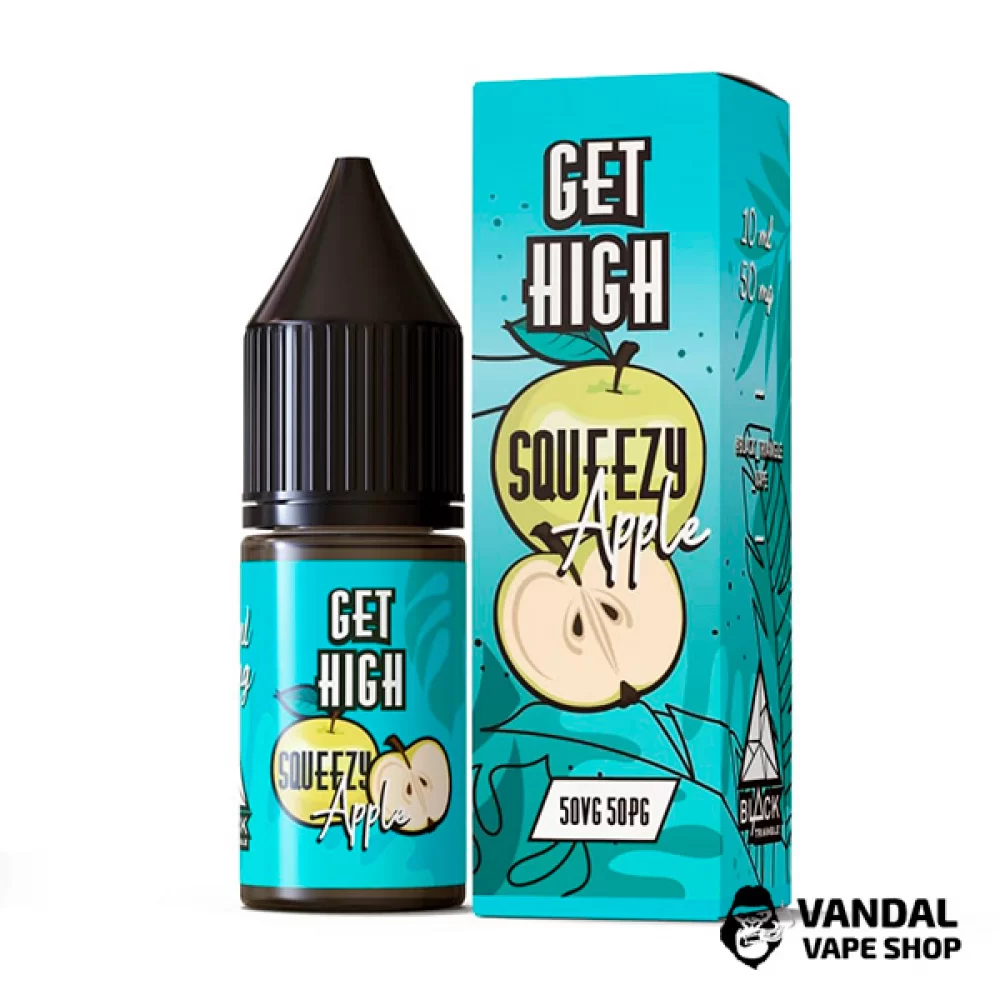 Рідина Get High - 10 мл НА СОЛьовому НіКОТИНі 50 мг зі смаком яблока