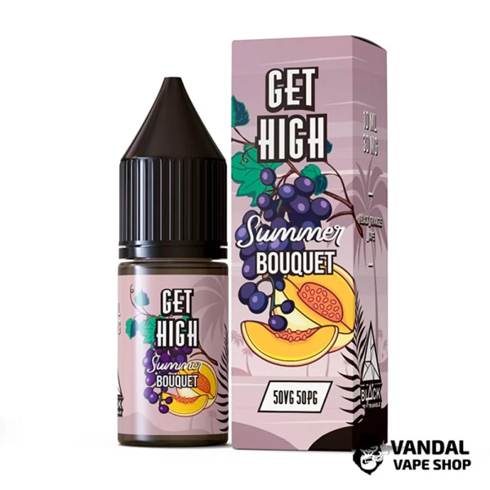 ЖИДКОСТЬ Get High - 10 мл НА СОЛЕВОМ НИКОТИНЕ 30 мг со вкусом летних фруктов и ягод