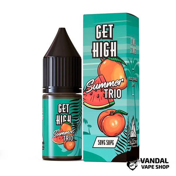 ЖИДКОСТЬ Get High - 10 мл НА СОЛЕВОМ НИКОТИНЕ 30 мг со вкусом манго, арбуза и клубники