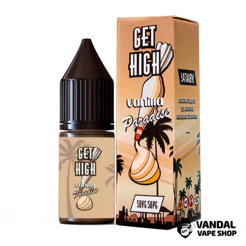 ЖИДКОСТЬ Get High - 10 мл НА СОЛЕВОМ НИКОТИНЕ 30 мг со вкусом ванильного крема