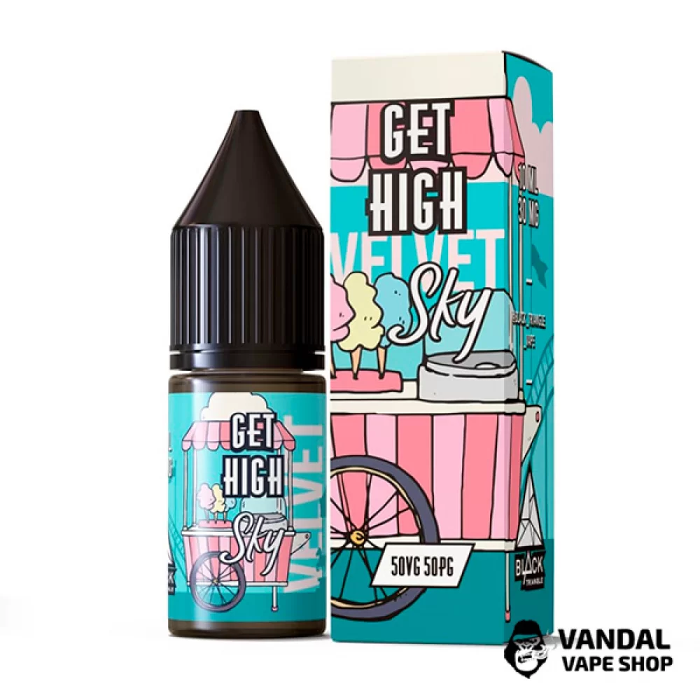 ЖИДКОСТЬ Get High - 10 мл НА СОЛЕВОМ НИКОТИНЕ 50 мг со вкусом сахарной ваты