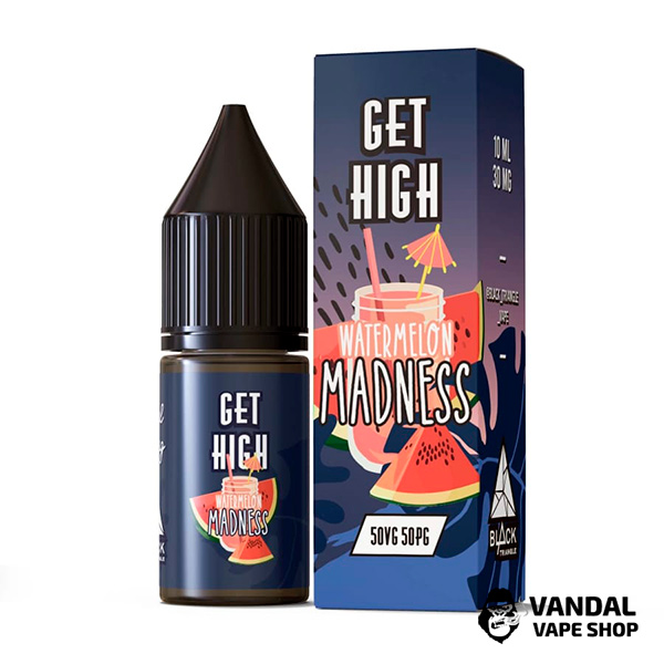 ЖИДКОСТЬ Get High - 10 мл НА СОЛЕВОМ НИКОТИНЕ 50 мг со вкусом арбуза