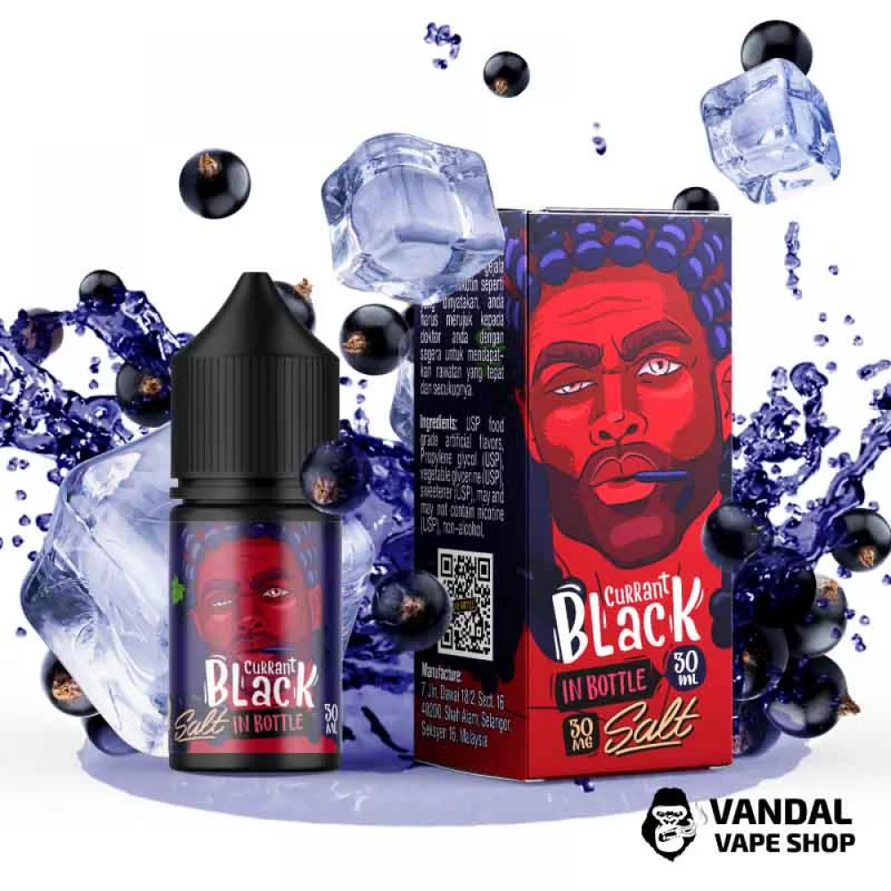Жидкость In Bottle Salt 30 мл на солевом никотине 30 мг со вкусом черной смородины