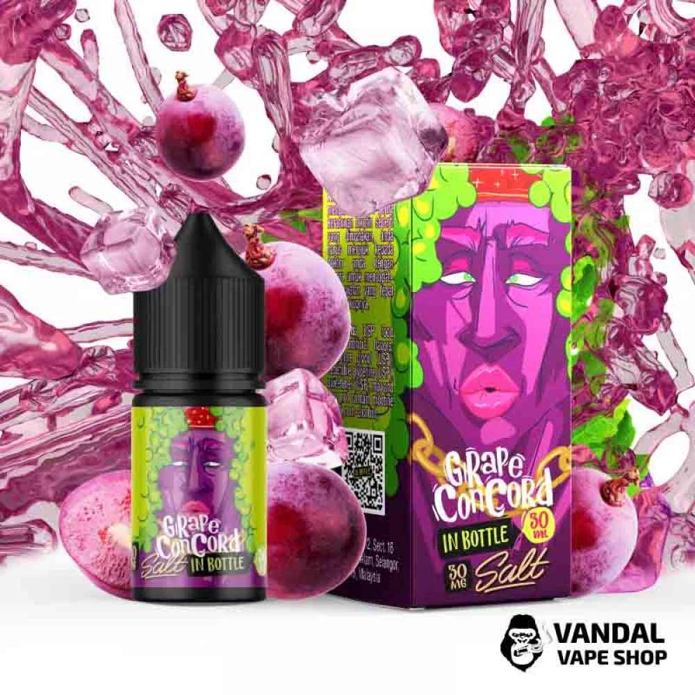 Рідина In Bottle Salt 30 мл на сольовому нікотині 50 мг зі смаком винограду