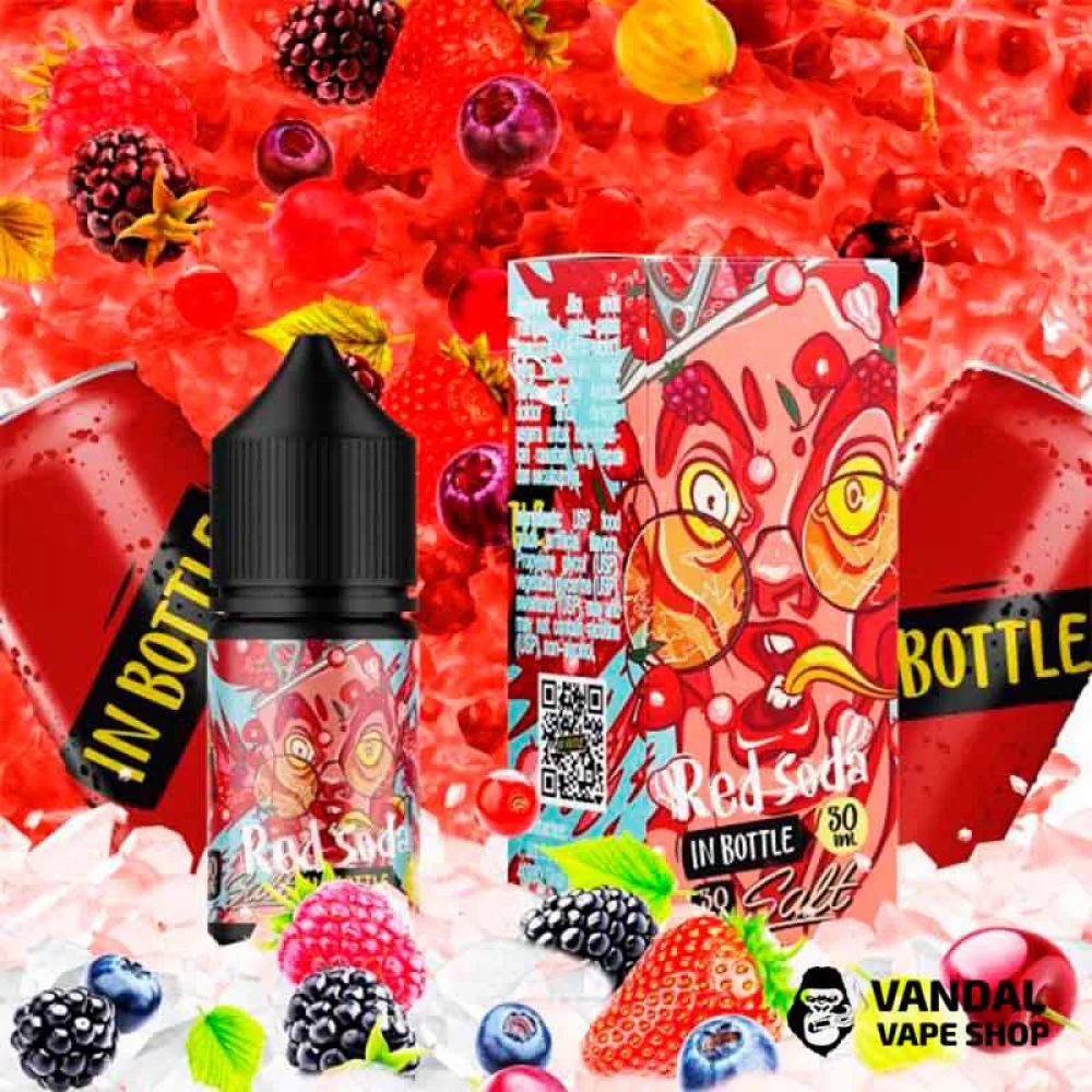 Жидкость In Bottle Salt 30 мл на солевом никотине 30 мг со вкусом клубники, черники, крыжовника и вишни