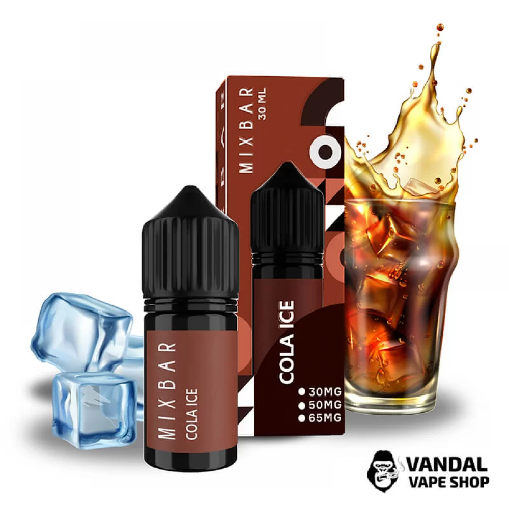 Жидкость Mix Bar 30 мл 65 мг на солевом никотине со вкусом Колы со льдом