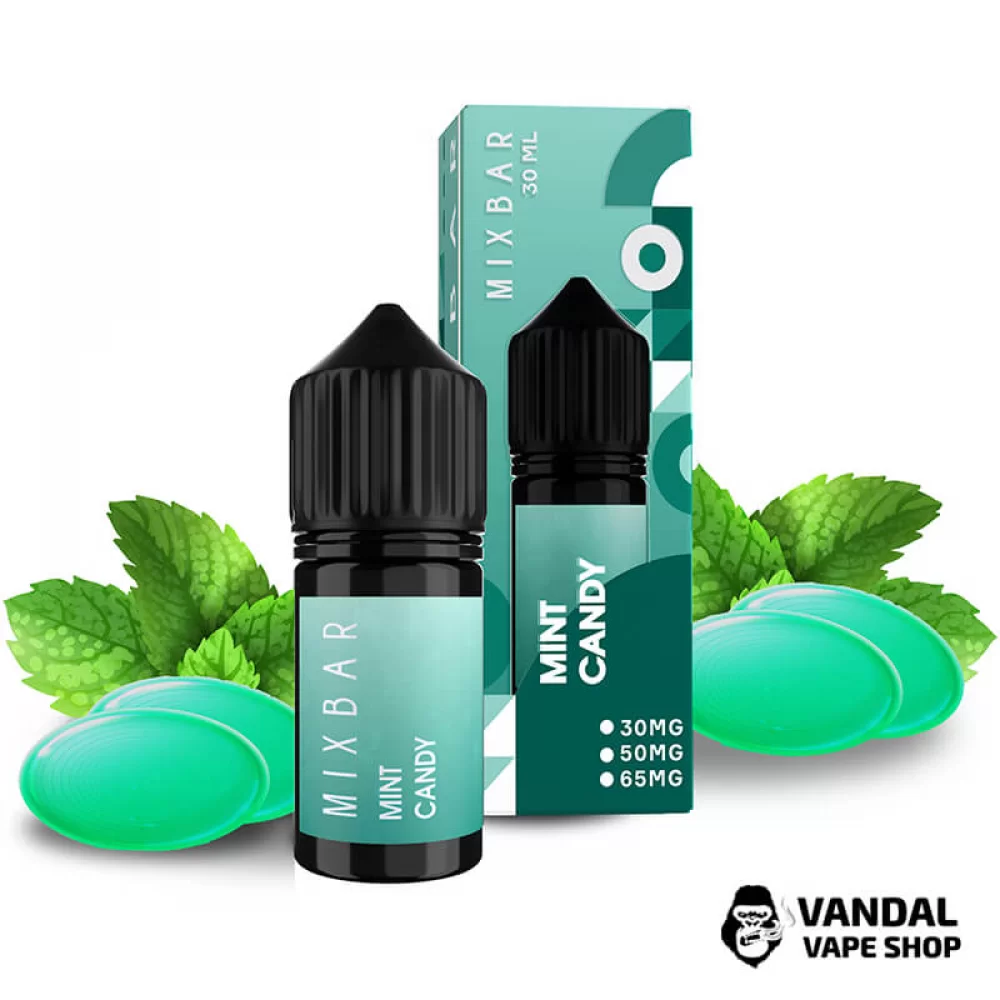 Жидкость Mix Bar 30 мл 65 мг на солевом никотине со вкусом мятных конфет