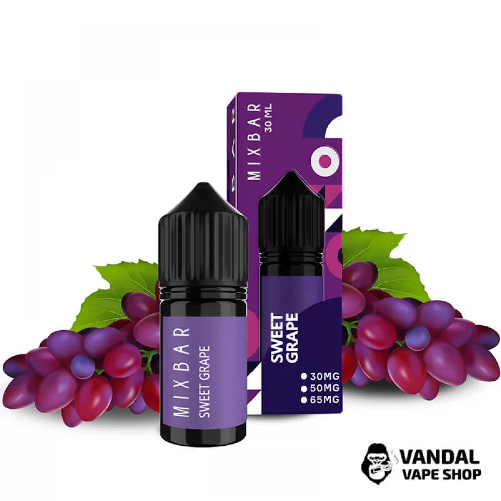 Жидкость Mix Bar 30 мл 50 мг на солевом никотине со вкусом винограда