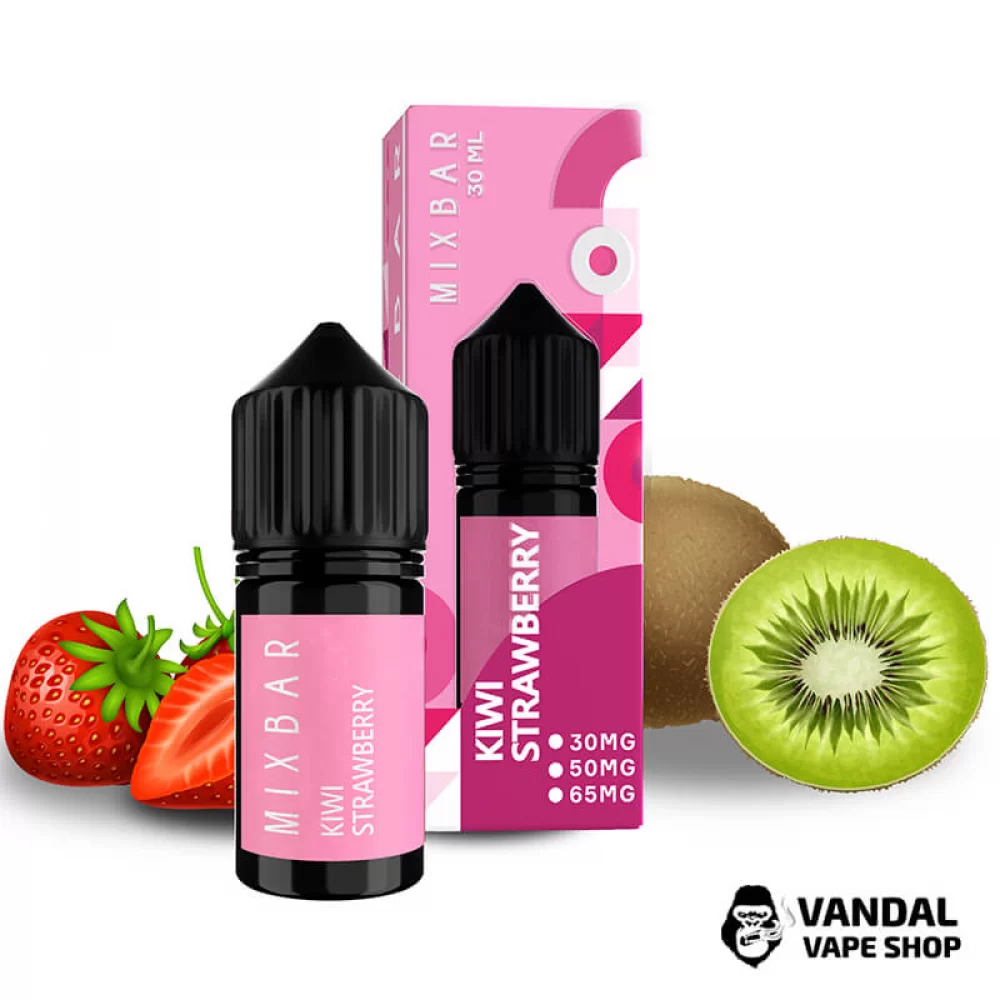 Жидкость Mix Bar 30 мл 50 мг на солевом никотине со вкусом киви и клубники