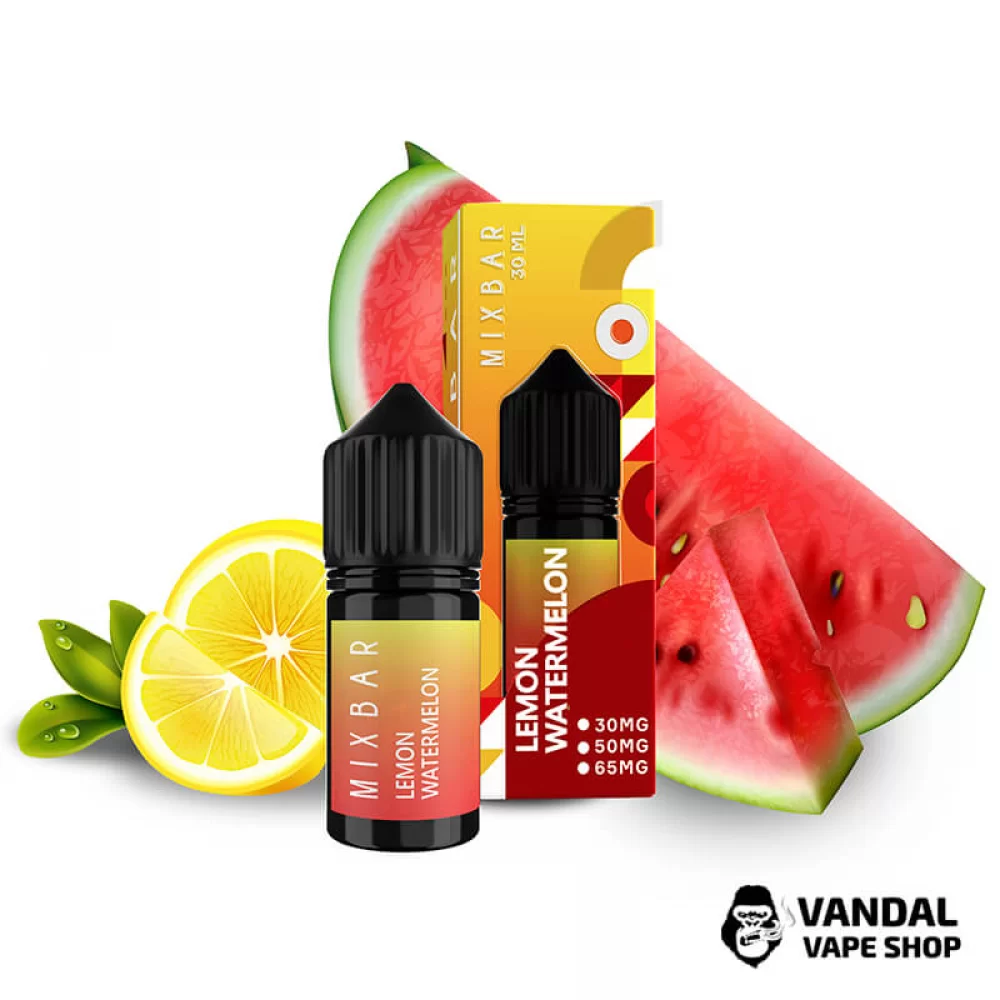 Жидкость Mix Bar 30 мл 50 мг на солевом никотине со вкусом лимона и арбуза