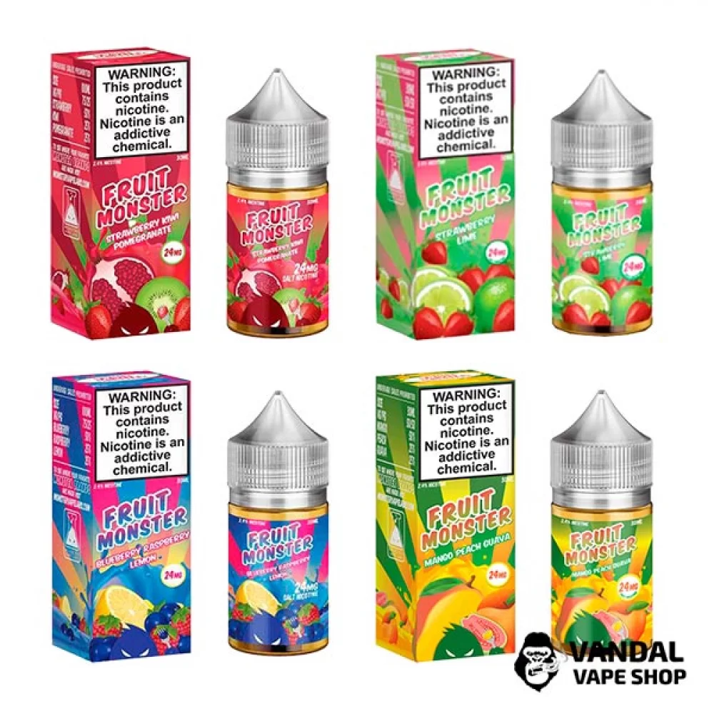 Премиальная солевая жидкость Fruit Monster Salt 30 мл Премиальная солевая жидкость Fruit Monster Salt 30 мл