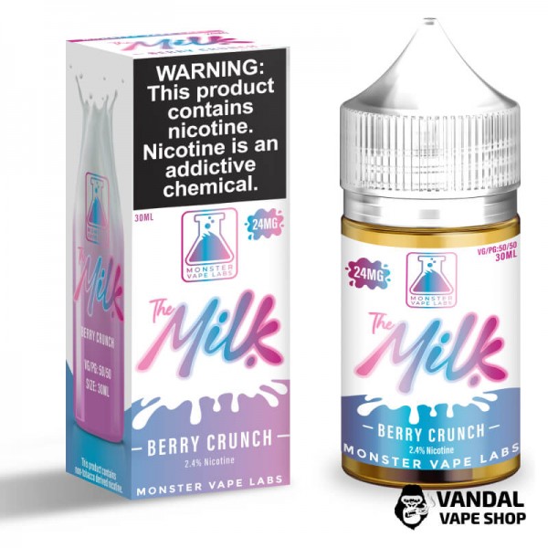 Премиальная солевая жидкость The Milk Monster Salt 30 мл 48 мг со вкусом ягодных хлопьев с молоком