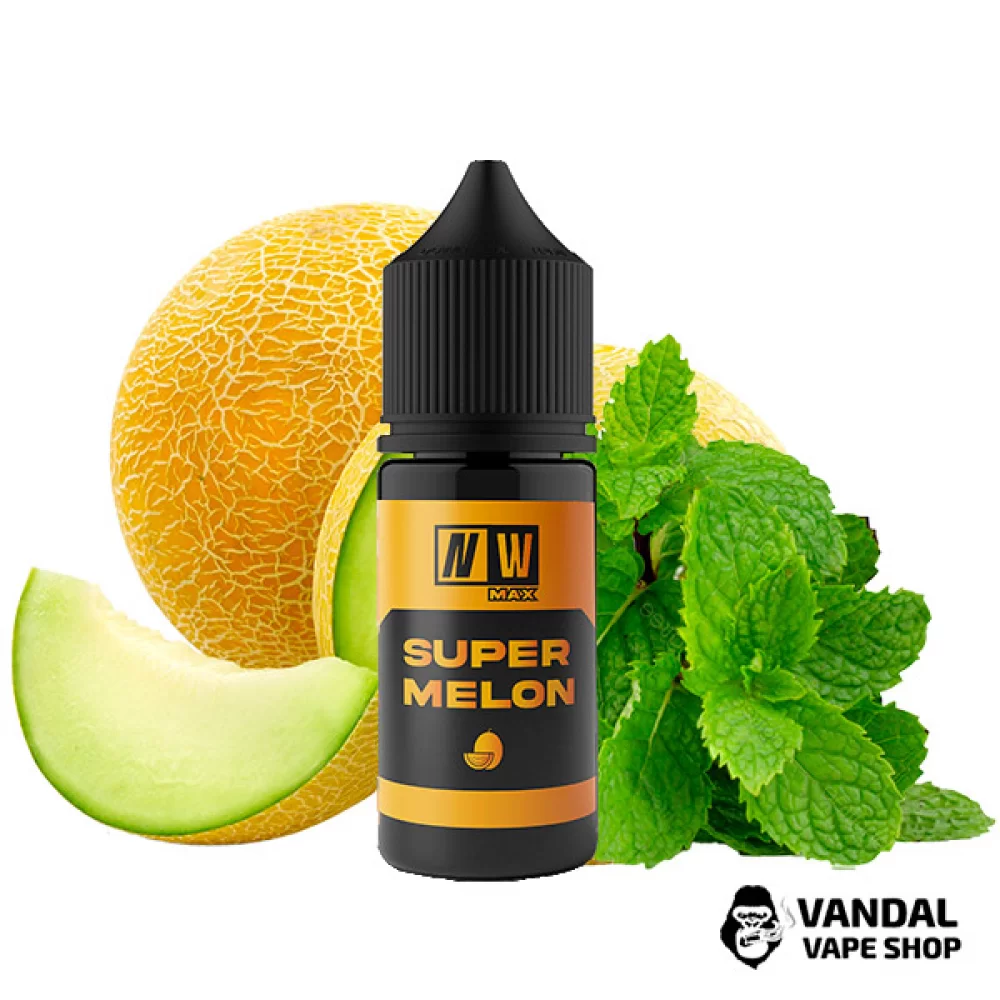 Рідина NW MAX Salt 30 мл на сольовому нікотині 50 мг зі смаком дині з м'ятою Рідина NW MAX Salt 30 мл на сольовому нікотині 50 мг зі смаком дині з м'ятою