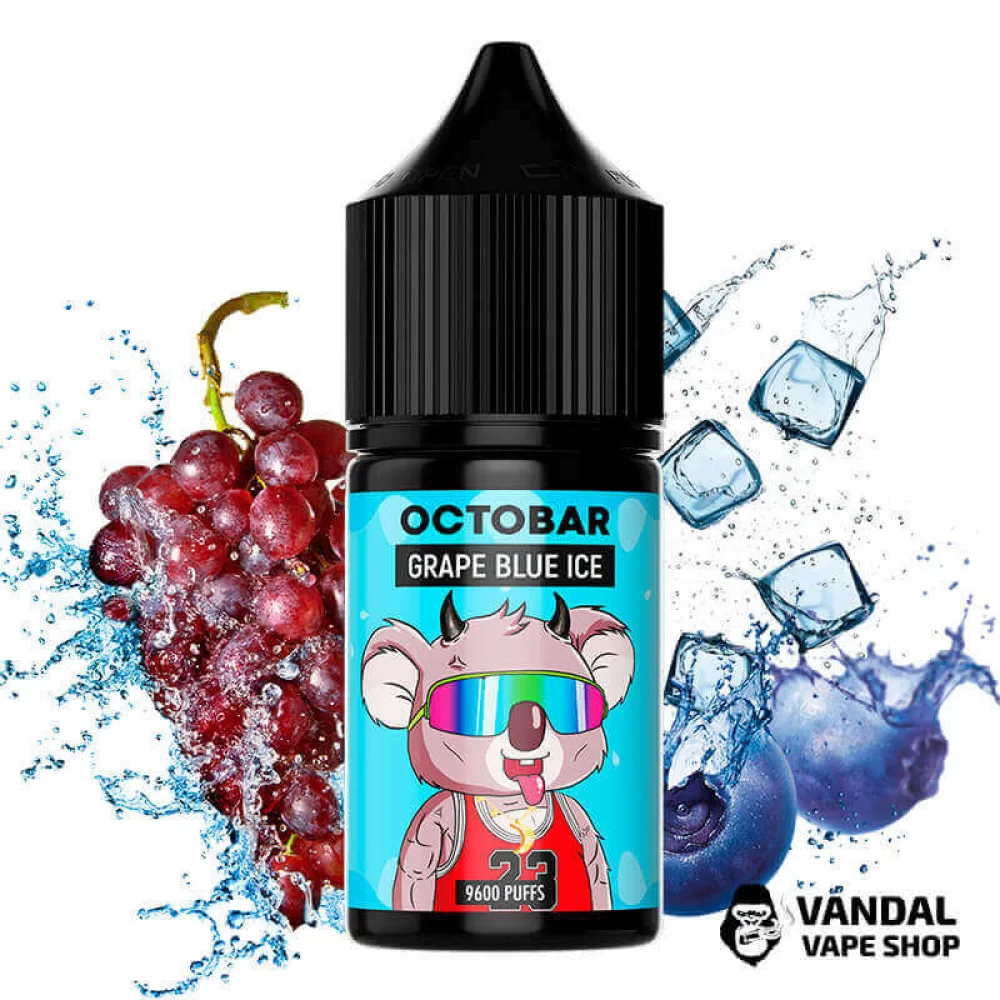 ЖИДКОСТЬ Octobar 30 мл НА СОЛЕВОМ НИКОТИНЕ 50 мг со вкусом винограда и черники с холодком ЖИДКОСТЬ Octobar 30 мл НА СОЛЕВОМ НИКОТИНЕ 50 мг со вкусом винограда и черники с холодком