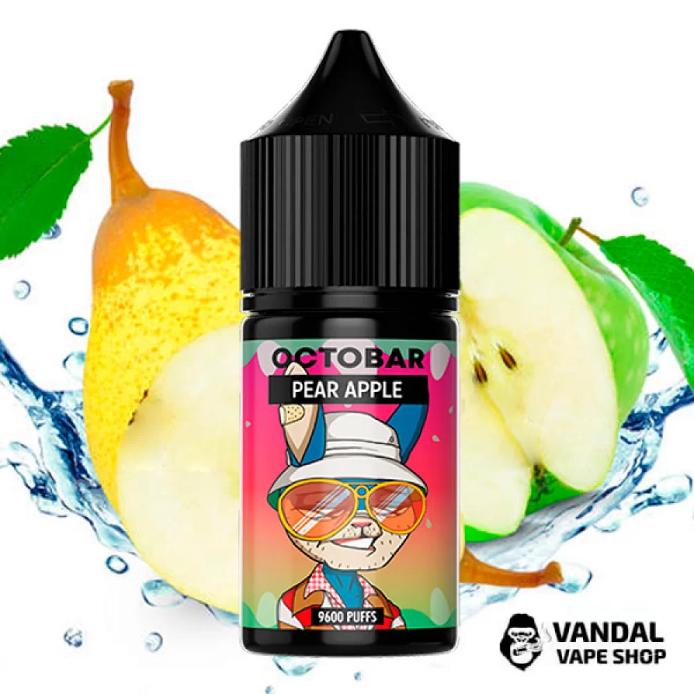 ЖИДКОСТЬ Octobar 30 мл НА СОЛЕВОМ НИКОТИНЕ 50 мг со вкусом яблока и груши ЖИДКОСТЬ Octobar 30 мл НА СОЛЕВОМ НИКОТИНЕ 50 мг со вкусом яблока и груши