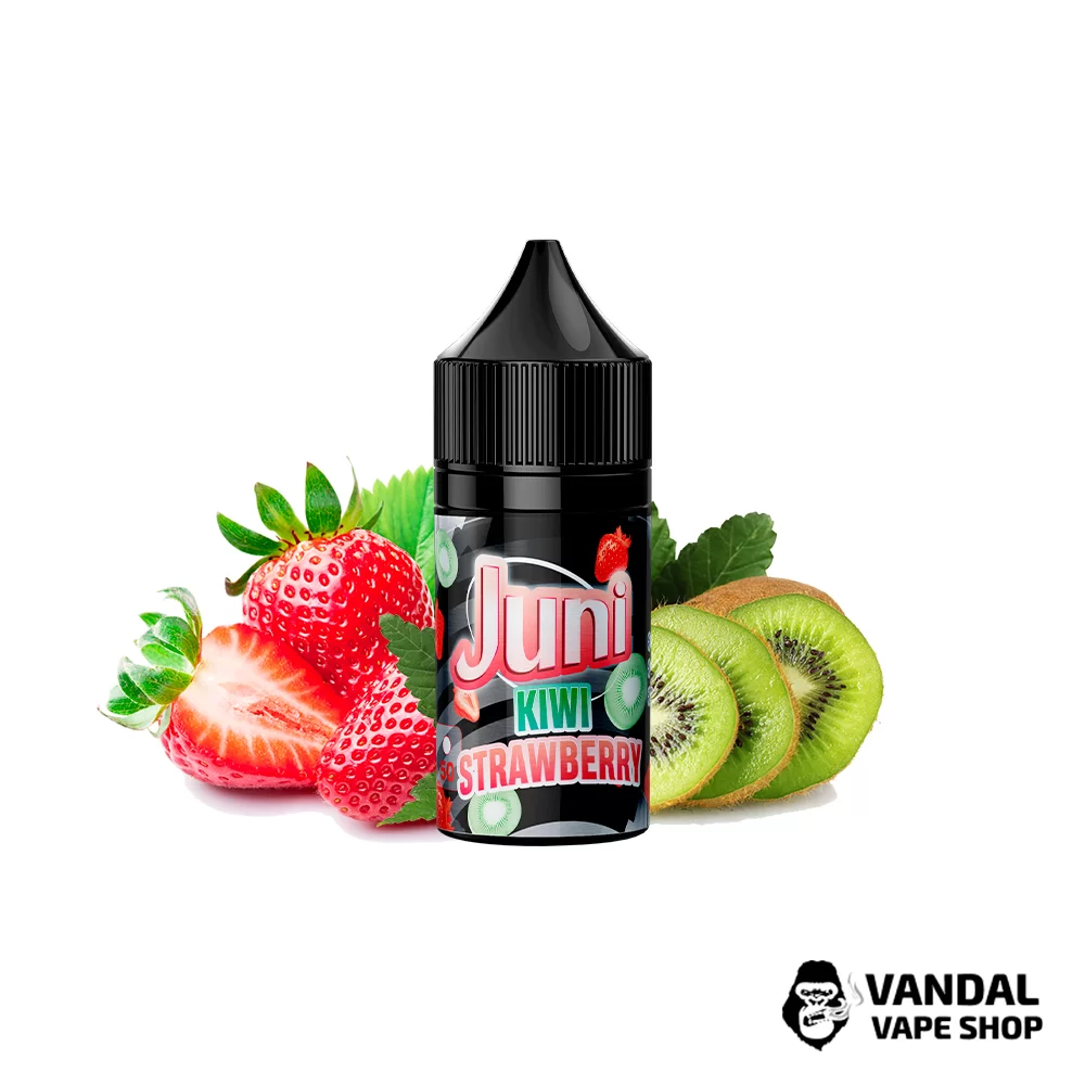 ЖИДКОСТЬ Juni Silver Ice 30 мл НА СОЛЕВОМ НИКОТИНЕ 30 мг со вкусом киви и клубники ЖИДКОСТЬ Juni Silver Ice 30 мл НА СОЛЕВОМ НИКОТИНЕ 30 мг со вкусом киви и клубники