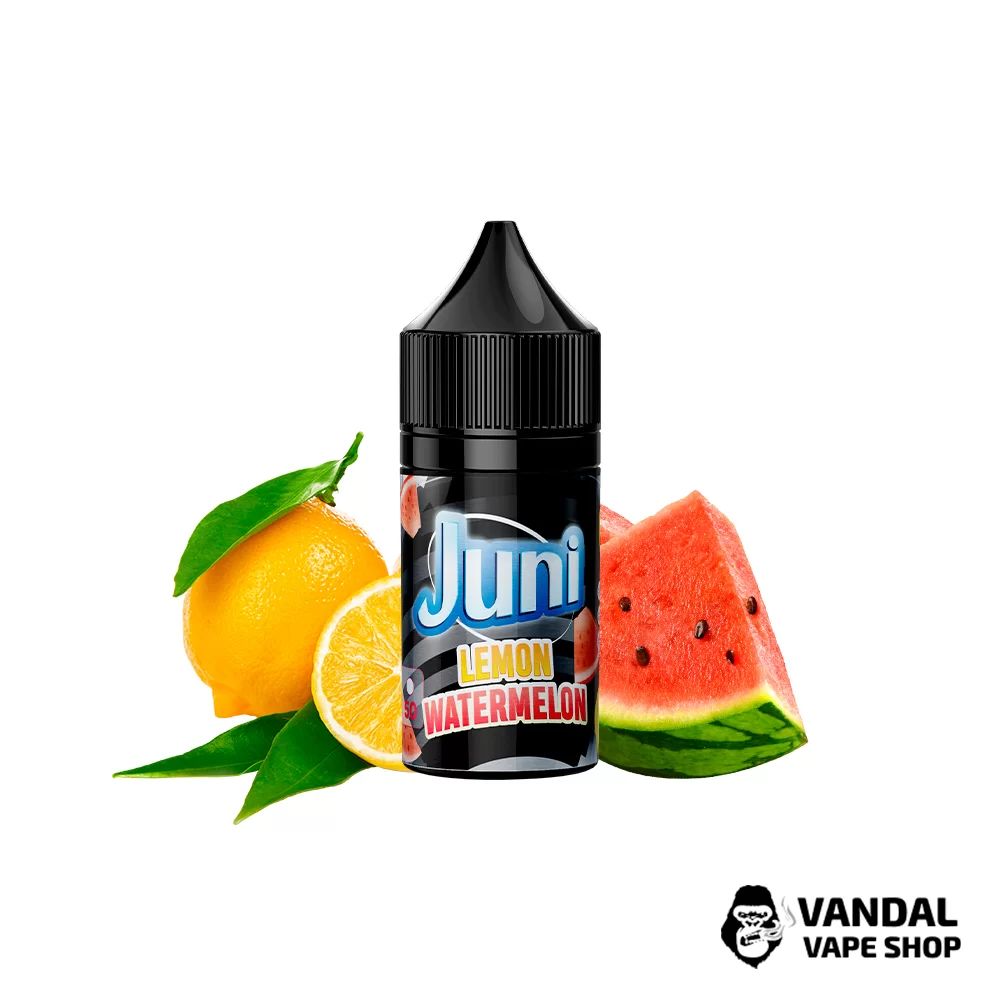 ЖИДКОСТЬ Juni Silver Ice 30 мл НА СОЛЕВОМ НИКОТИНЕ 30 мг со вкусом лимона и арбуза ЖИДКОСТЬ Juni Silver Ice 30 мл НА СОЛЕВОМ НИКОТИНЕ 30 мг со вкусом лимона и арбуза
