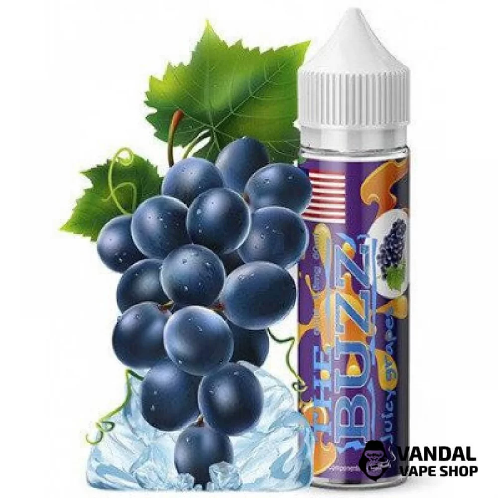 Жидкость The Buzz 60 мл на органическом никотине 3 мг со вкусом винограда с холодком Жидкость The Buzz 60 мл на органическом никотине 3 мг со вкусом винограда с холодком