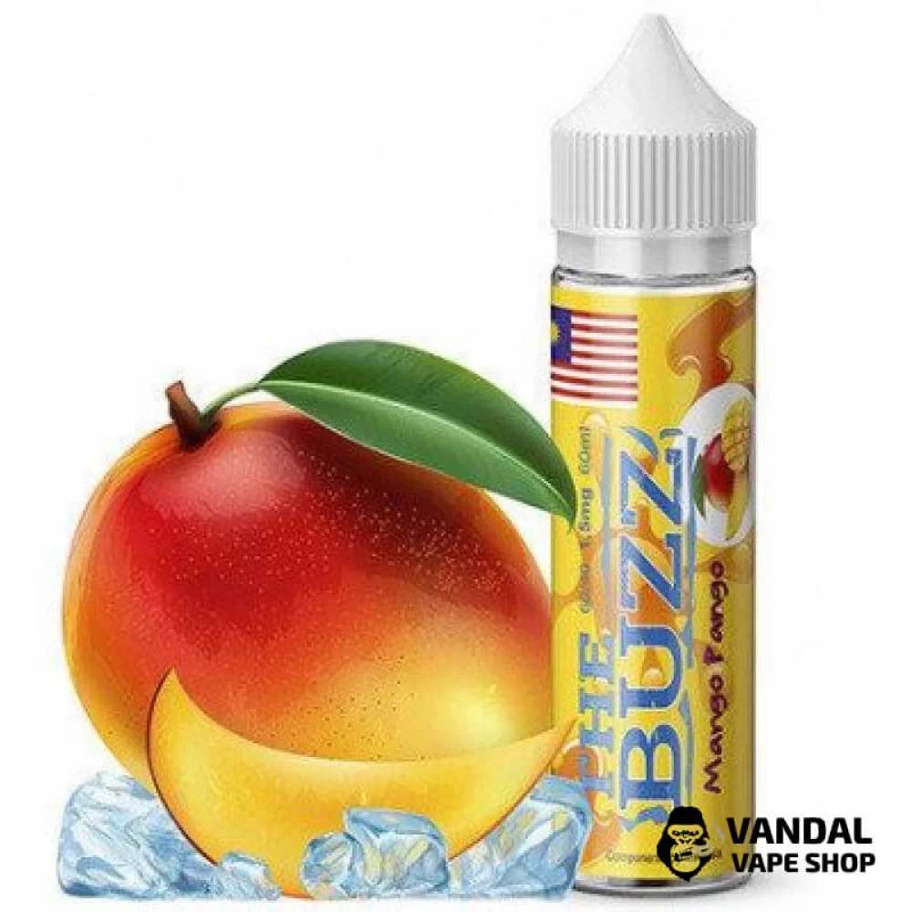 Жидкость The Buzz 60 мл на органическом никотине 3 мг со вкусом манго с холодком Жидкость The Buzz 60 мл на органическом никотине 3 мг со вкусом манго с холодком