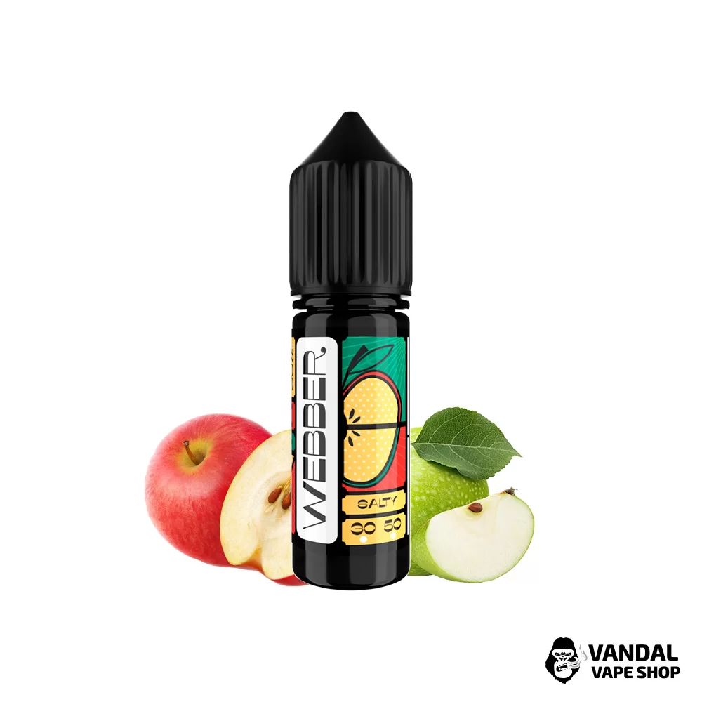РІДИНА Webber SLT - Double Apple SLT 15 мл 30 мг - зі смаком міксу яблука РІДИНА Webber SLT - Double Apple SLT 15 мл 30 мг - зі смаком міксу яблука