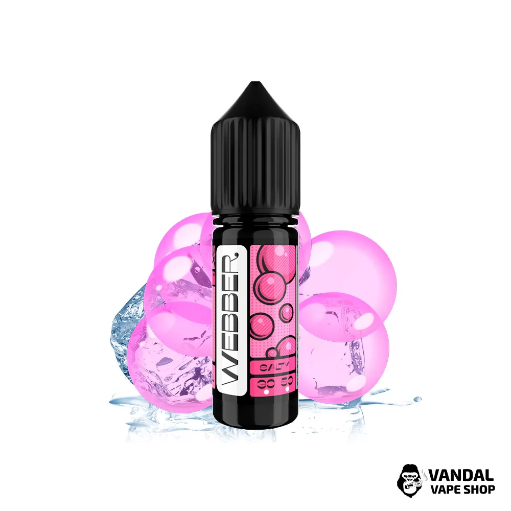 ЖИДКОСТЬ Webber SLT - Mint Bubble Gum 15 мл 50 мг - со вкусом мятной сладкой жвачки ЖИДКОСТЬ Webber SLT - Mint Bubble Gum 15 мл 50 мг - со вкусом мятной сладкой жвачки