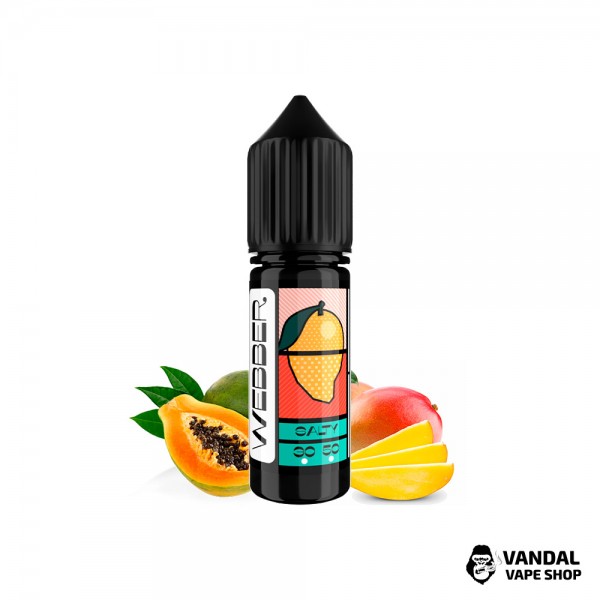 ЖИДКОСТЬ Webber SLT - Mango Papaya 15 мл 30 мг - со вкусом зеленого манго в сочетании с папайей