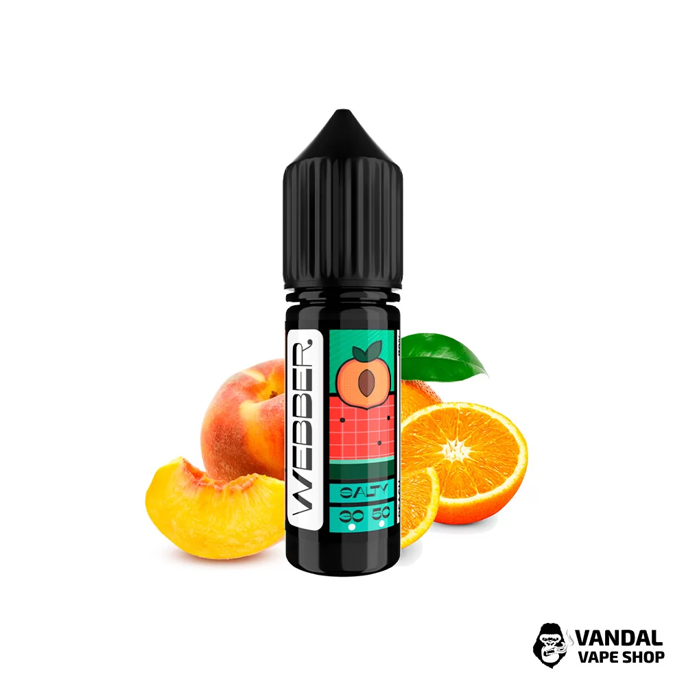 РІДИНА  Webber SLT - Orange Peach 15 мл 30 мг - зі смаком апельсина, персика та кавуна